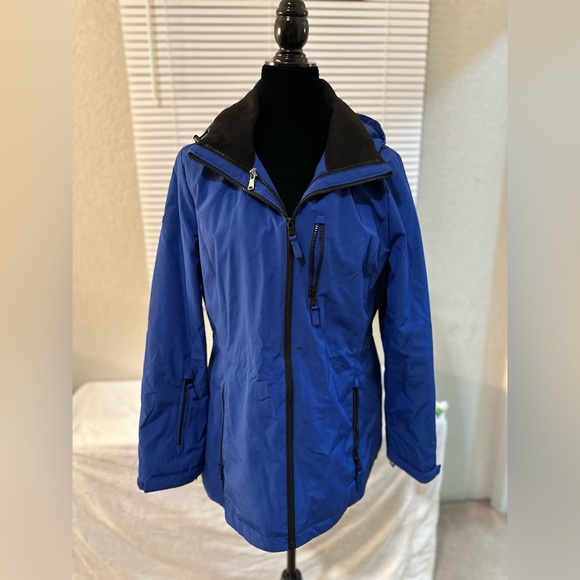 Andrew Marc 2 in 1 black and blue cute winter ski/snow coat - Picture 9 of 16